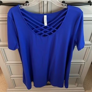 Zig zag stripe blouse. 3X